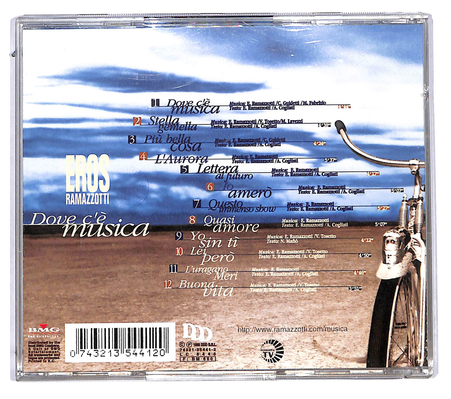 EBOND Eros Ramazzotti - Dove C'e Musica CD CD115928