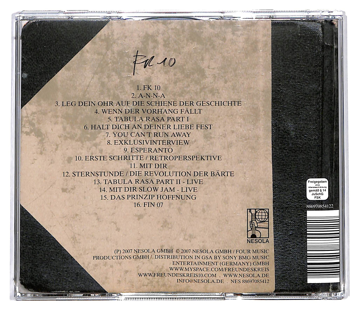 EBOND Freundeskreis - FK 10 - Freundeskreis 1997 - 2007 CD CD116025