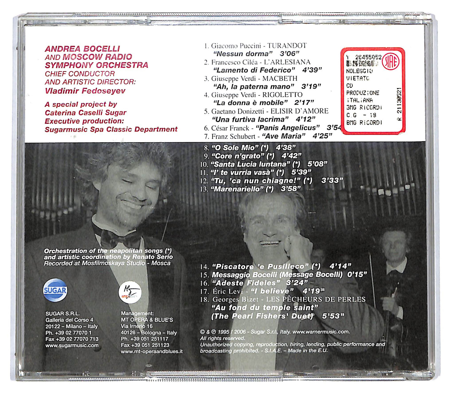 EBOND Andrea Bocelli - Viaggio Italiano CD CD116029