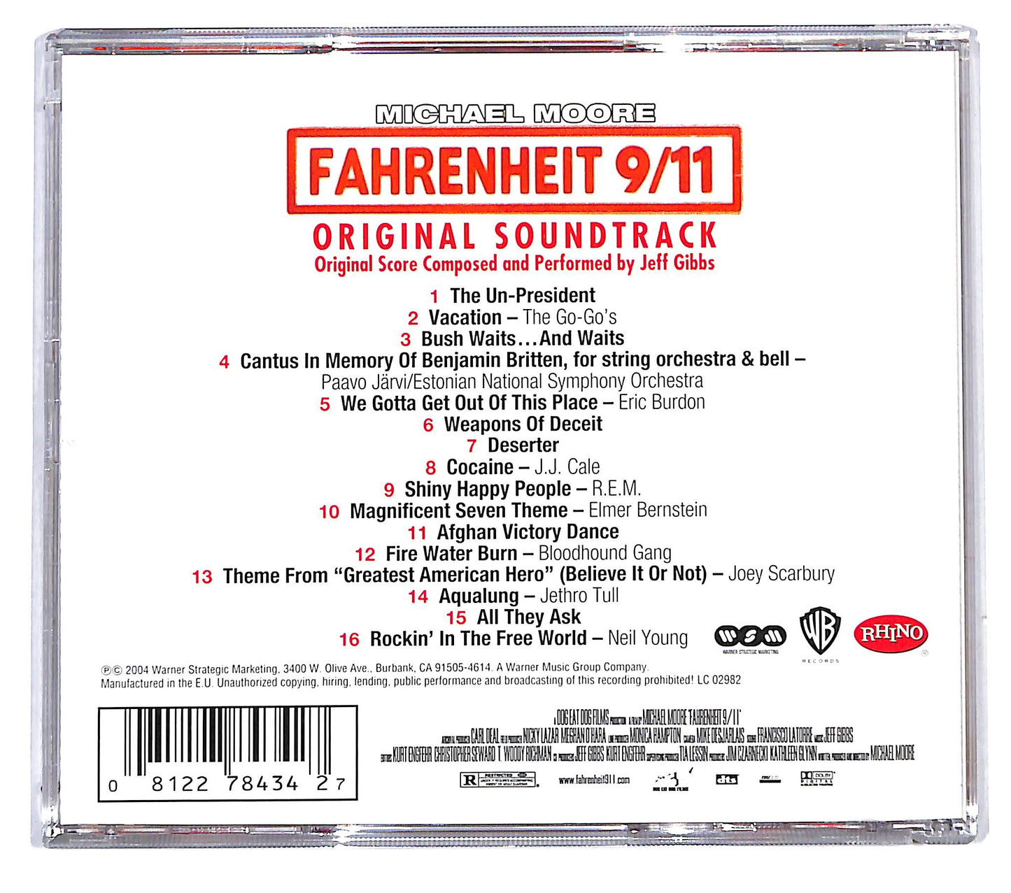 EBOND Various - Fahrenheit 9/11 (Original Soundtrack) CD CD116105