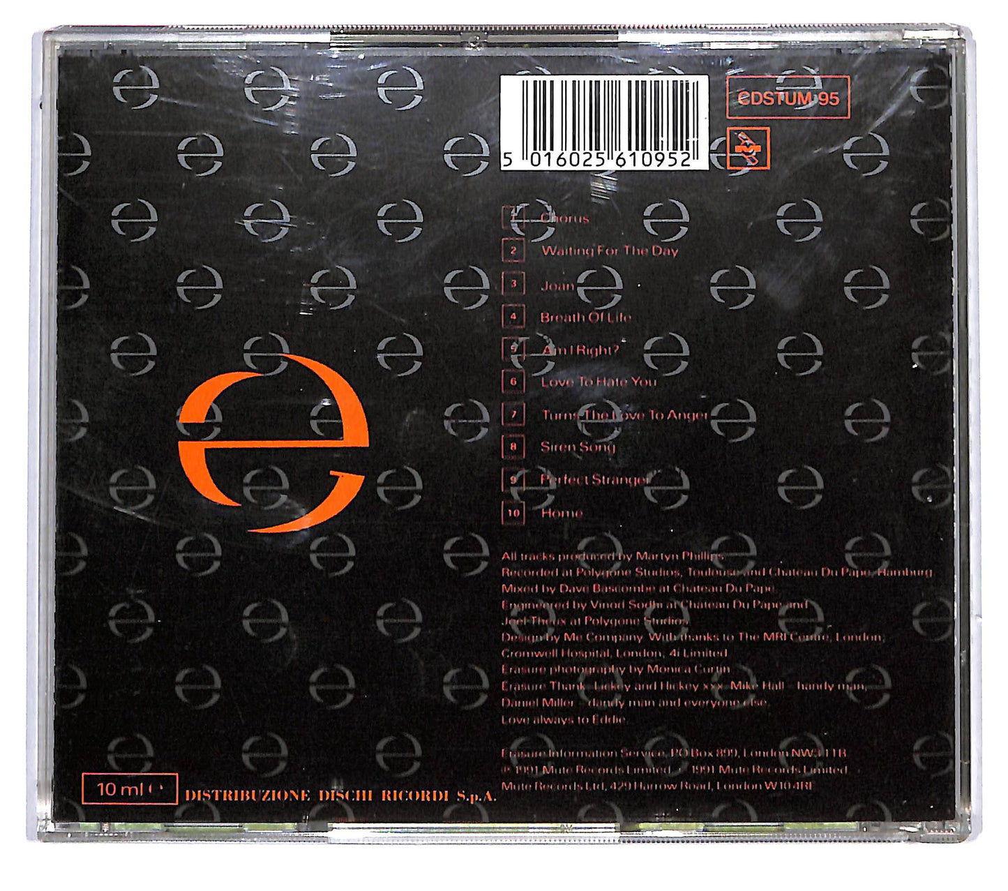 EBOND Erasure - Chorus CD CD116118
