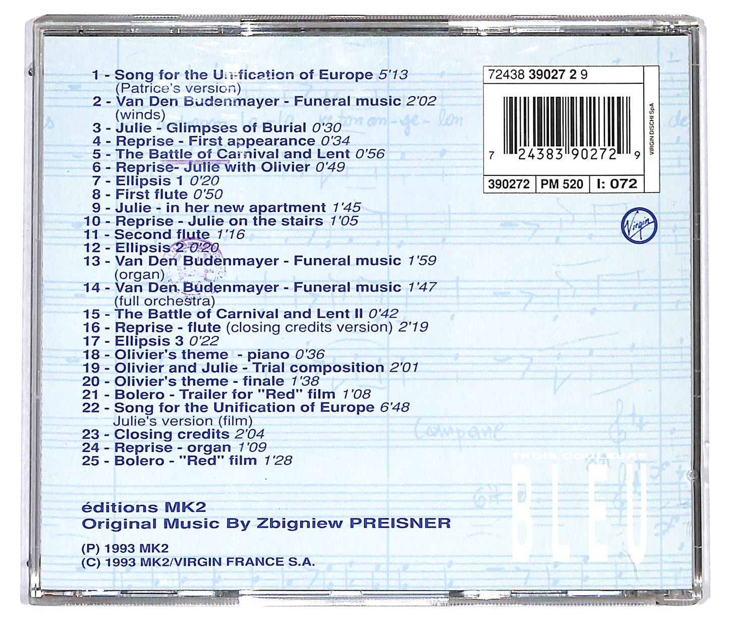 EBOND Zbigniew Preisner - Trois Couleurs: Bleu CD CD116143