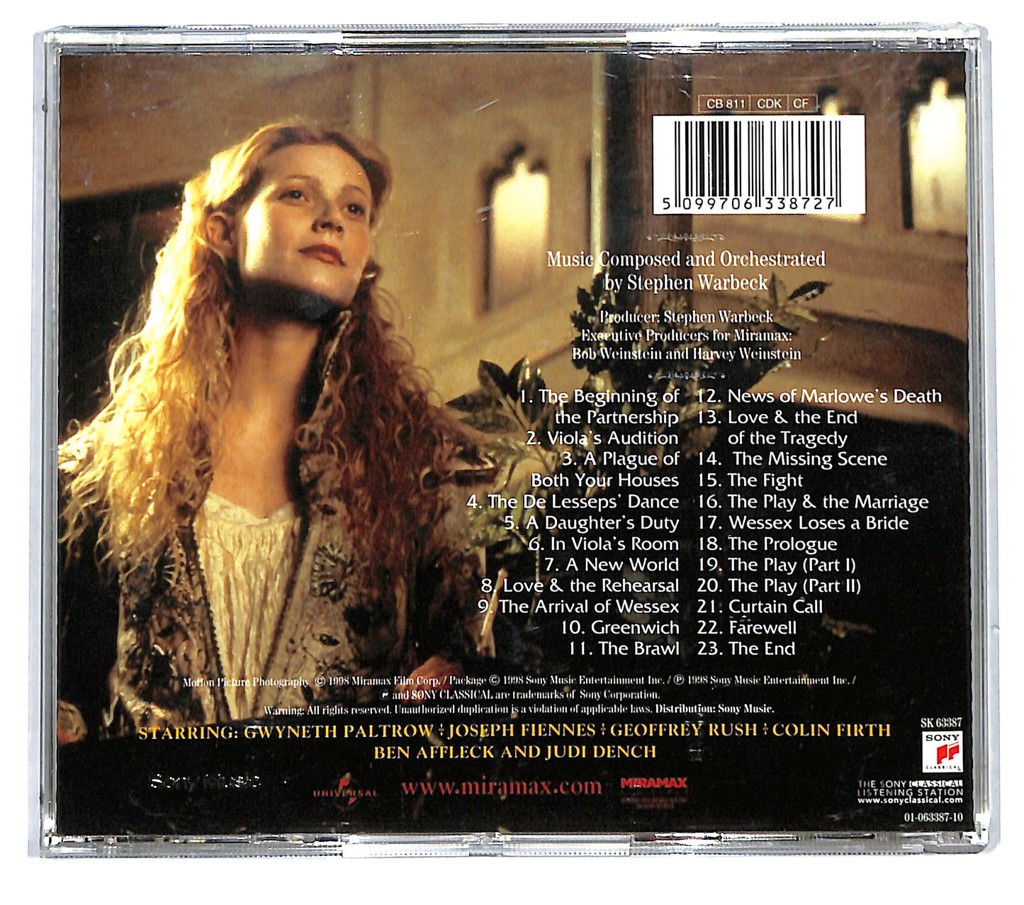 EBOND Stephen Warbeck - Shakespeare In Love (Original Soundtrack) CD CD116147