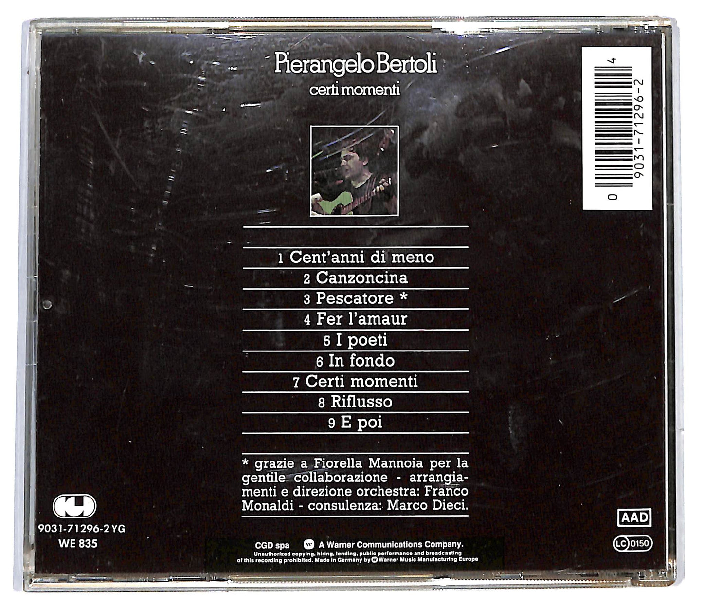 EBOND Pierangelo Bertoli - Certi Momenti CD CD116201