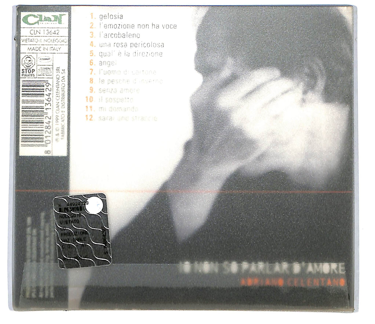 EBOND Adriano Celentano - Io Non So Parlar D'Amore CD CD116215