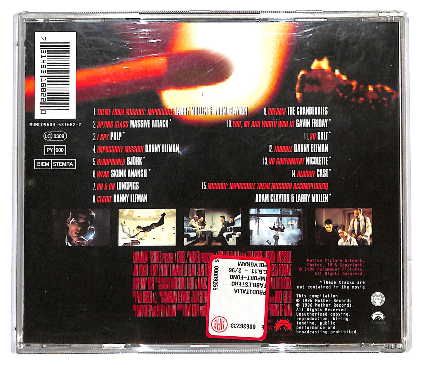 EBOND Mission: Impossible (Music From The Motion Picture) CD CD116306