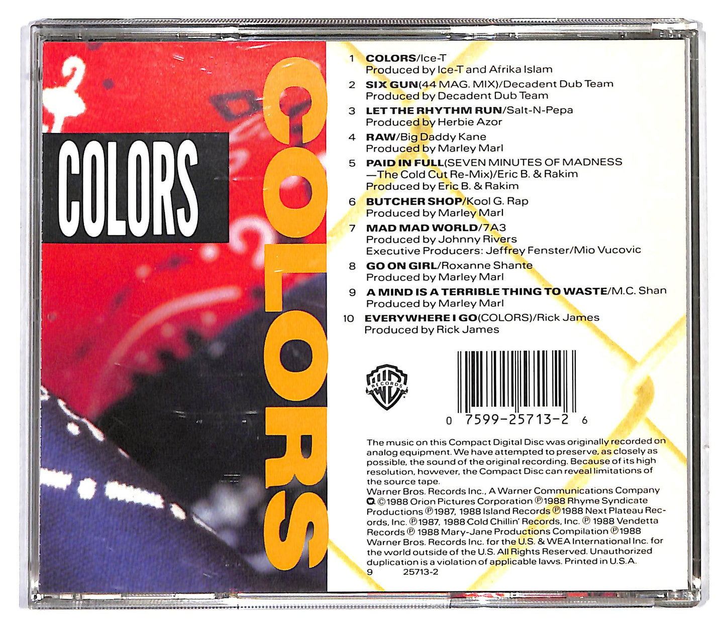 EBOND Various - Colors (Original Motion Picture Soundtrack) CD CD116315