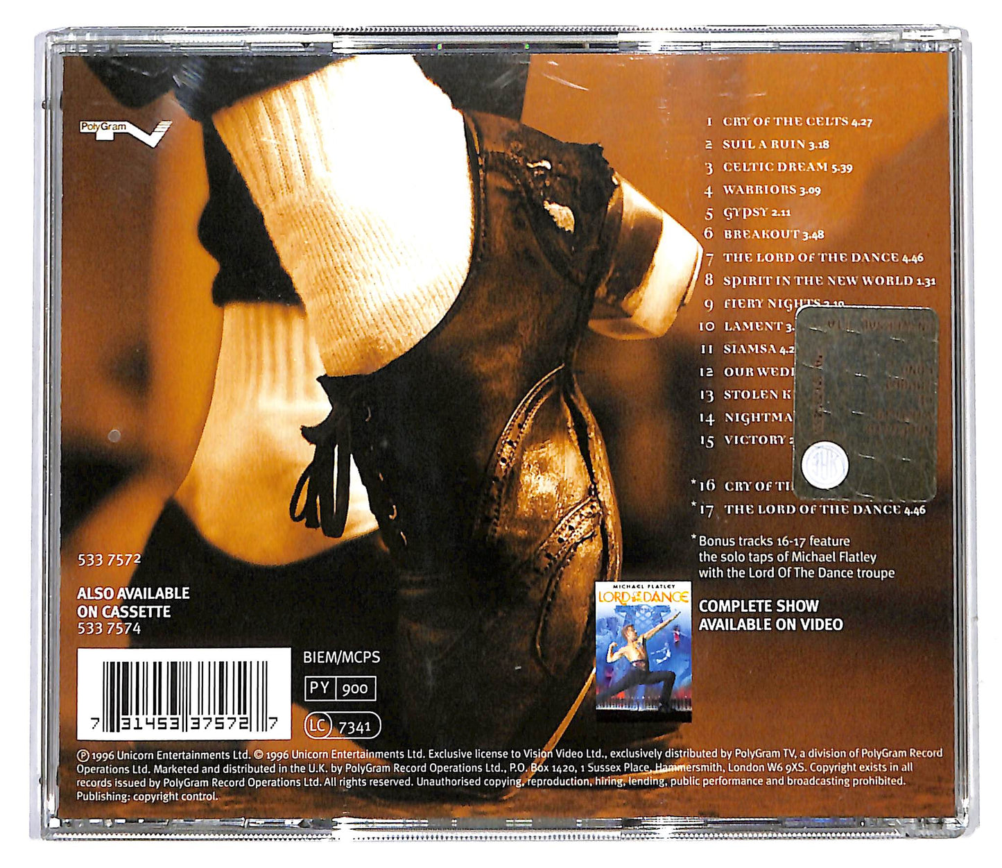 EBOND Ronan Hardiman - Michael Flatley's Lord Of The Dance CD CD116415