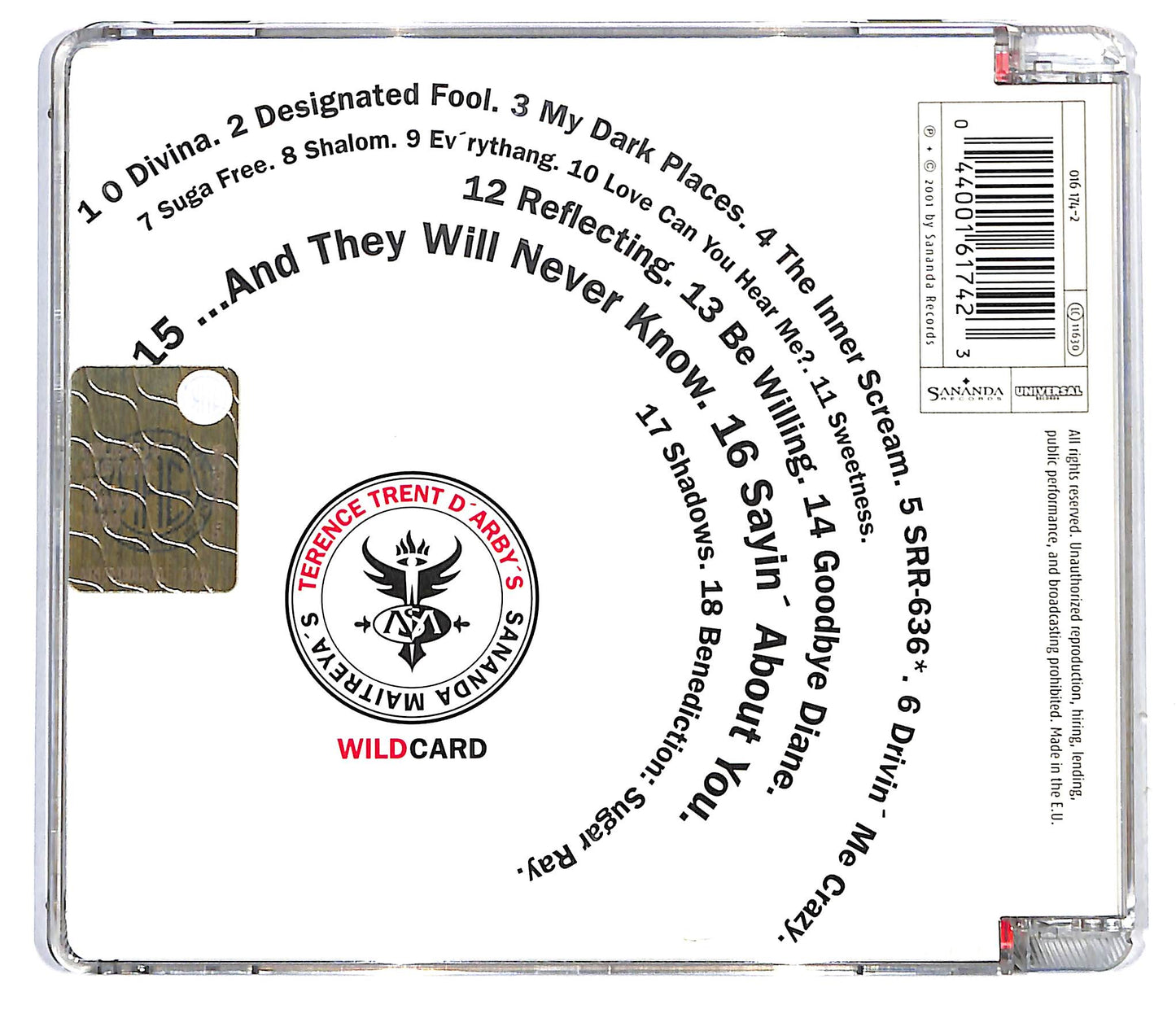 EBOND Terence Trent D'Arby's - Sananda Maitreya's Wildcard SJB CD CD116443