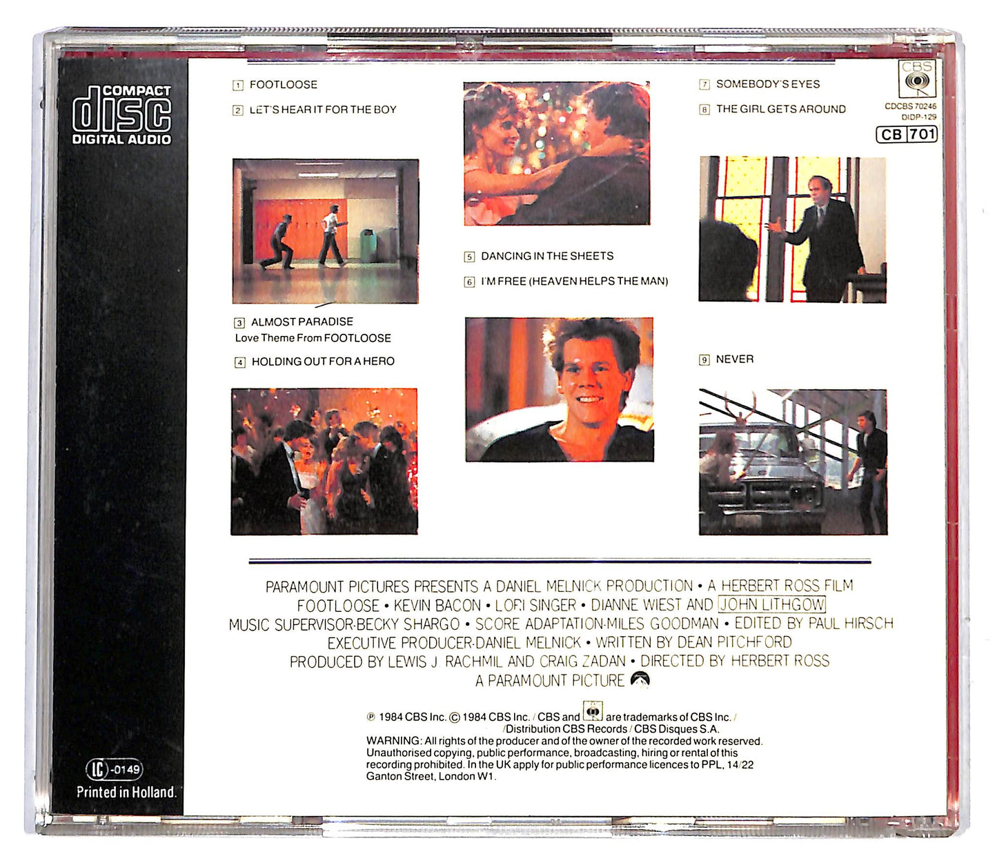 EBOND Various - Footloose - Original Motion Picture Soundtrack CD CD116540