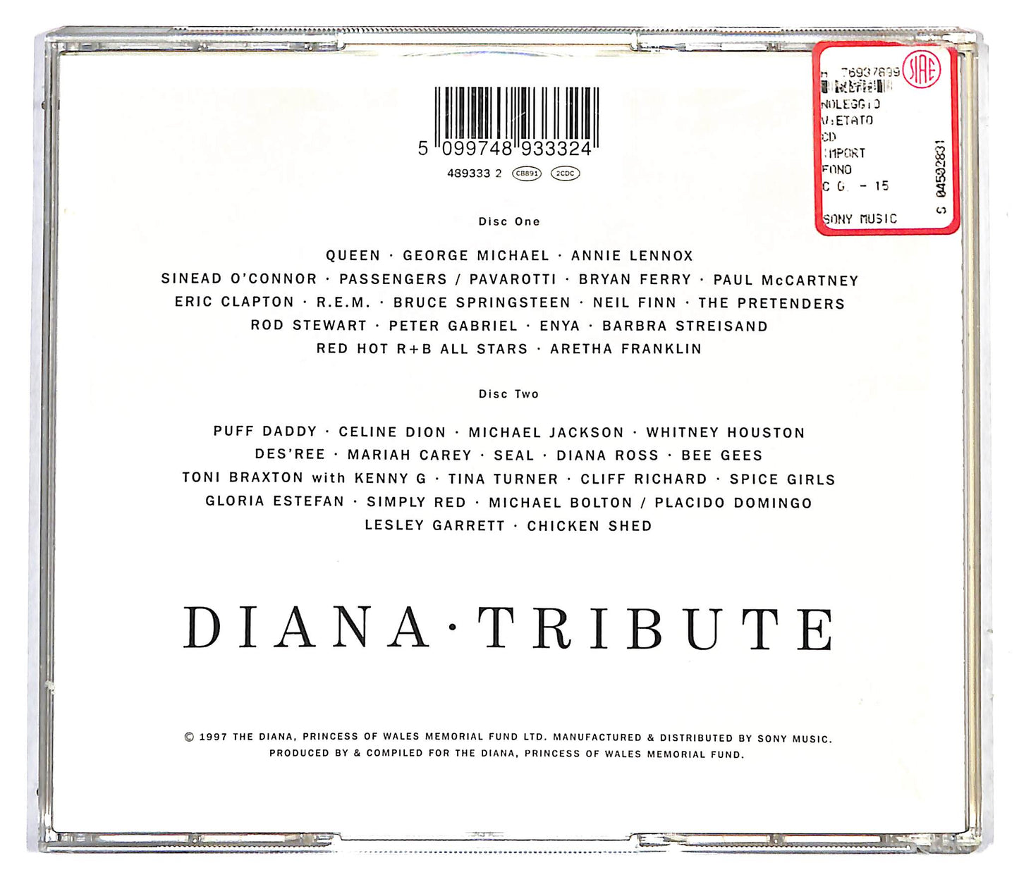 EBOND Various - Diana (Princess Of Wales) Tribute CD CD116550