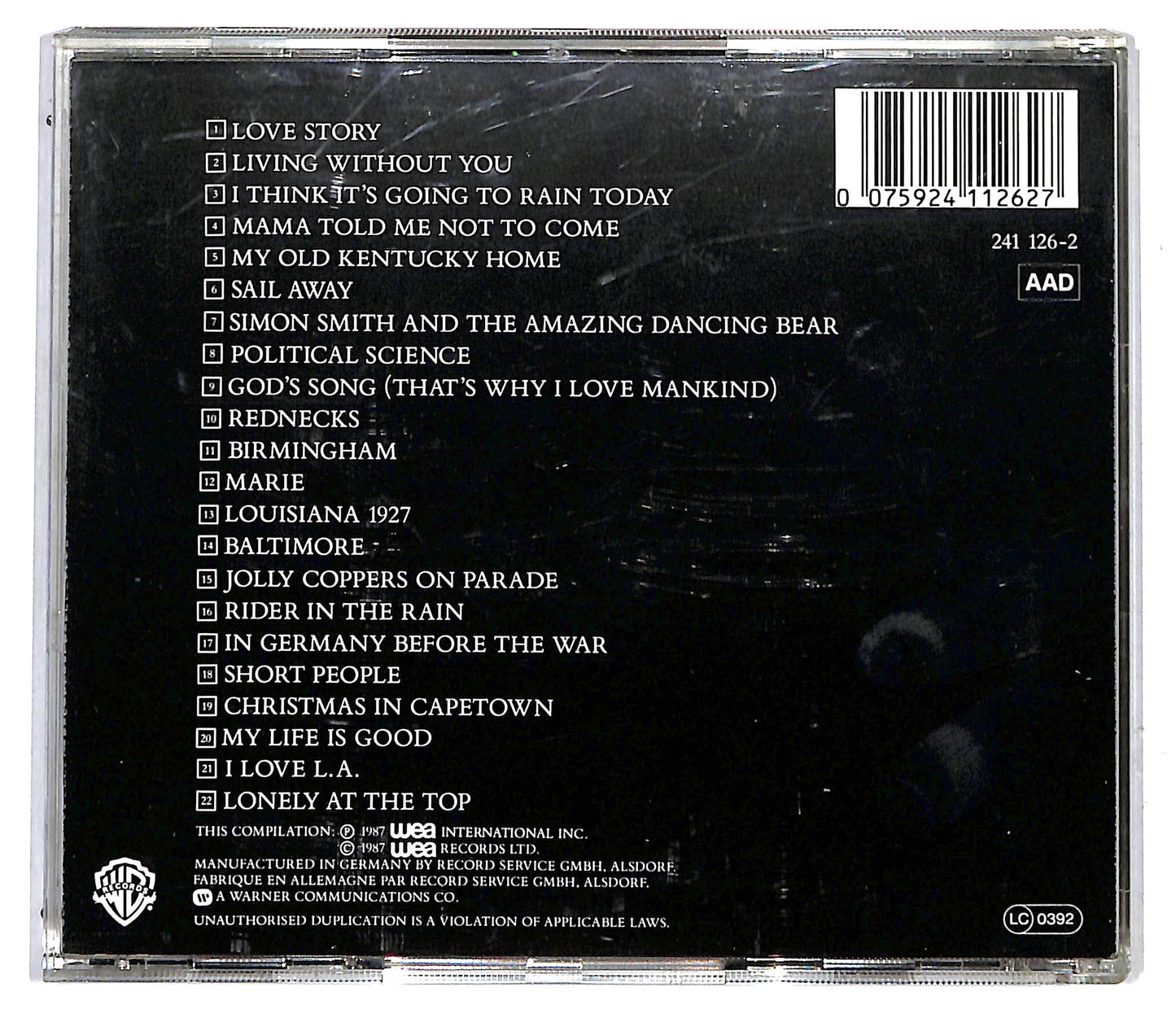 EBOND Randy Newman - Lonely At The Top (The Best Of Randy Newman) CD CD116557