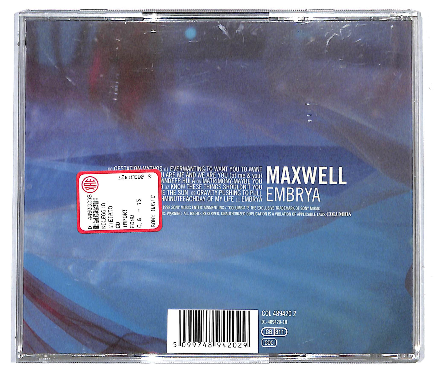 EBOND Maxwell - Embrya CD CD116601
