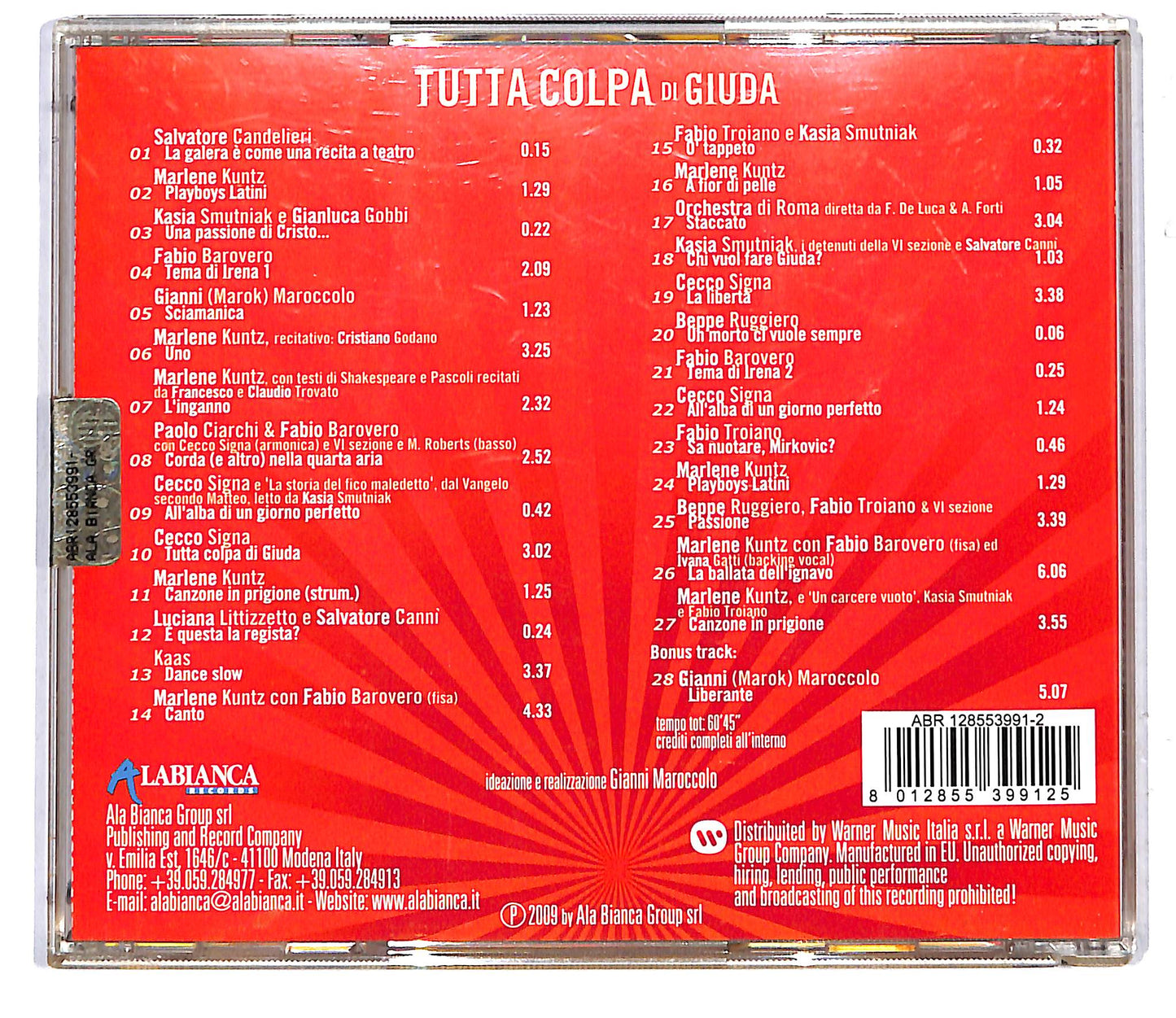 EBOND Various - Tutta Colpa Di Giuda CD CD116627