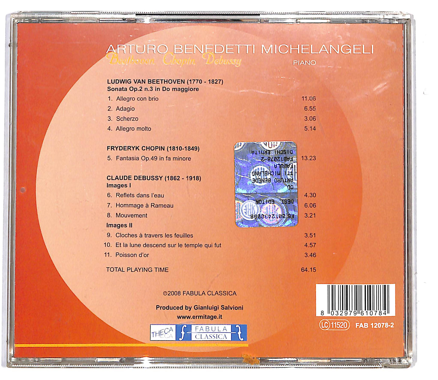 EBOND Arturo Benedetto Michelangeli - Piano CD CD116636