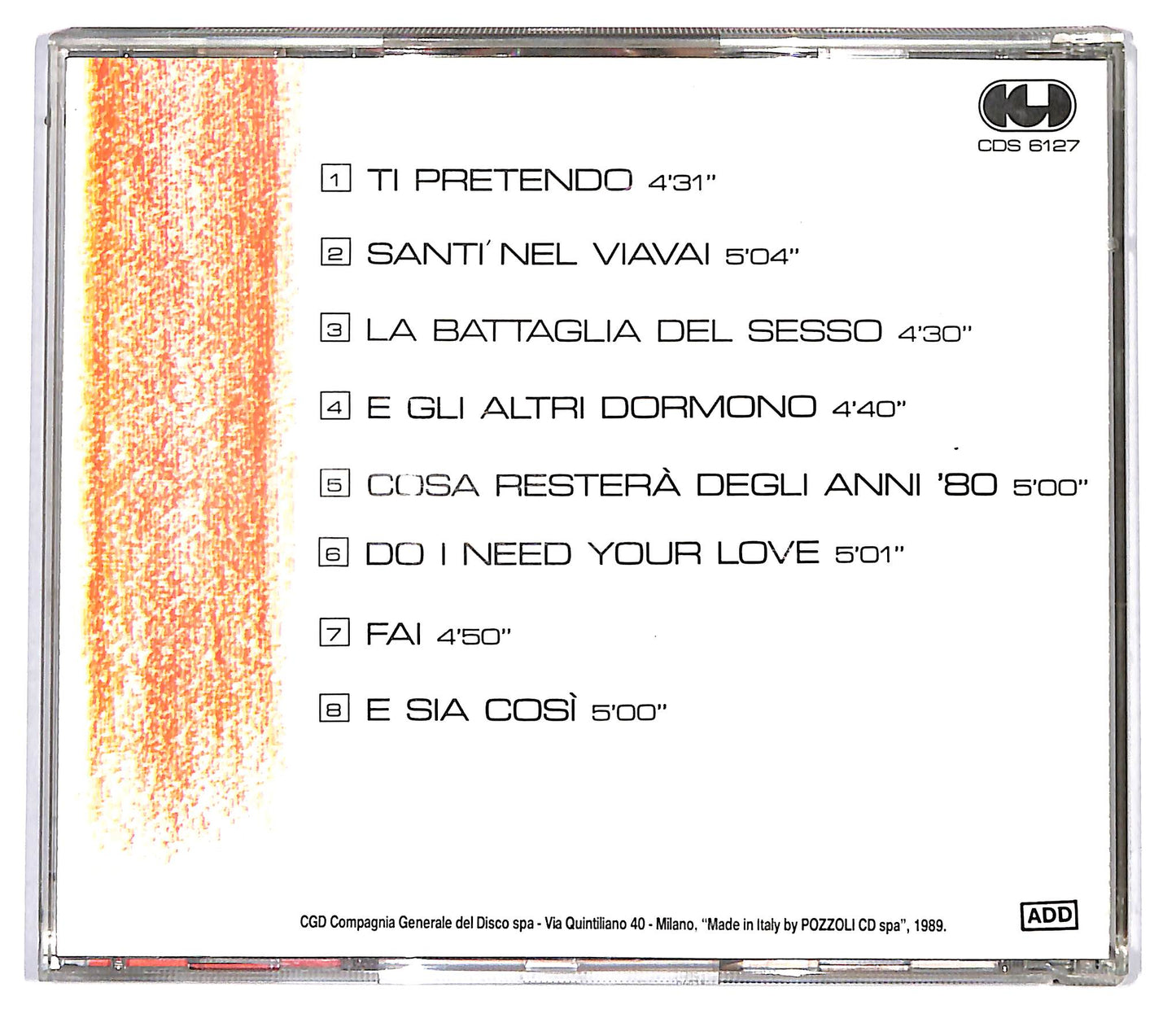 EBOND RAF - Cosa Restera.... CD CD116643