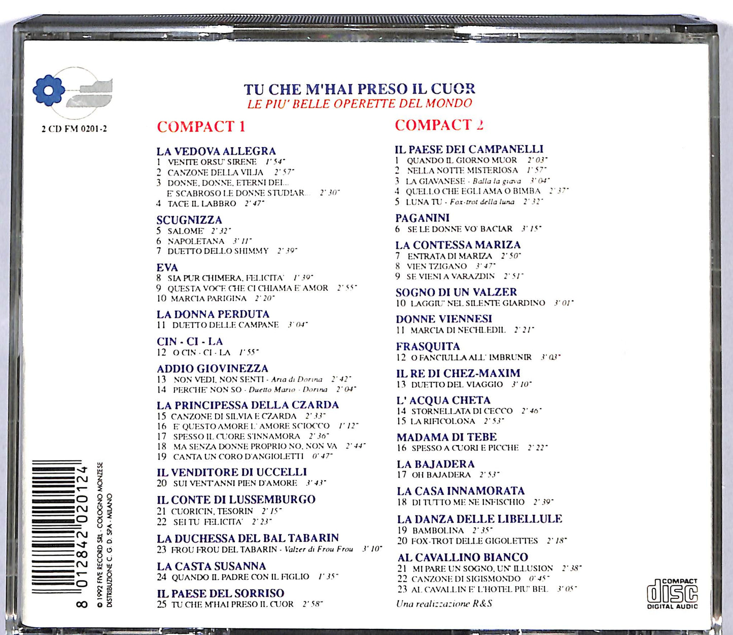 EBOND Tu Che M'Hai Preso Il Cuor - Le Piu Belle Operette Del Mondo CD CD116717