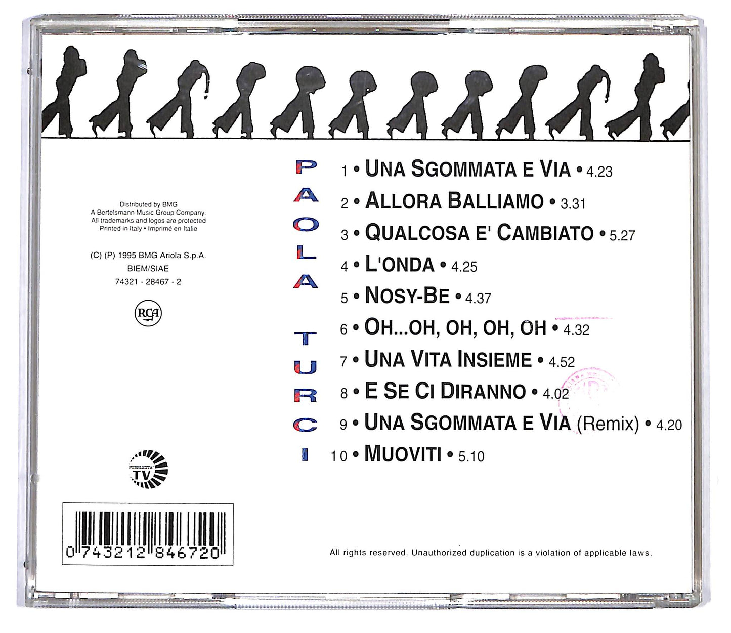 EBOND Paola Turci - Una Sgommata E Via CD CD116718