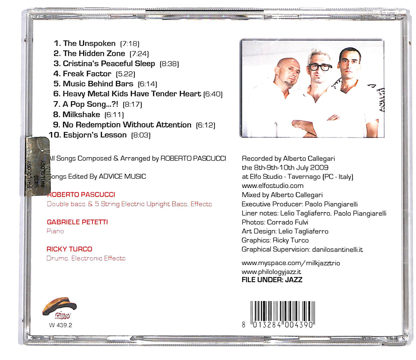 EBOND Roberto Pascucci , Gabriele Petetti , Ricky Turco - Milk. CD CD116812