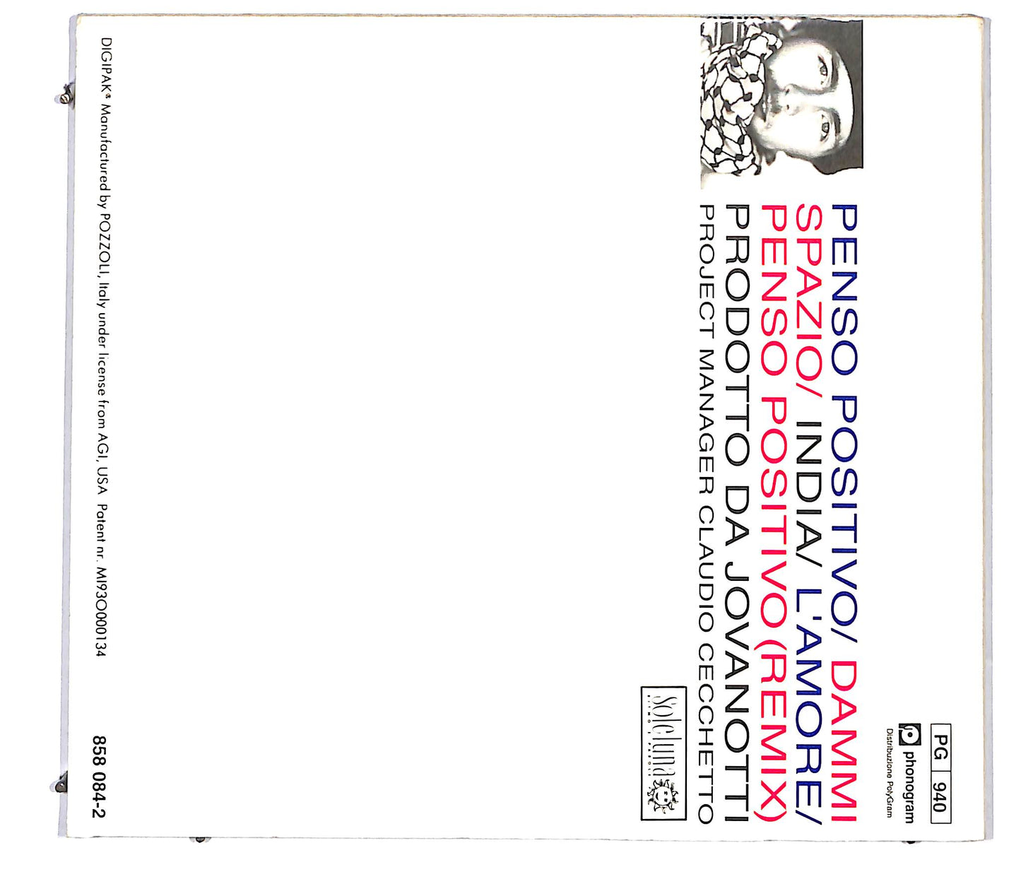 EBOND Jovanotti - Penso Positivo / Dammi Spazio DIGIPACK CD CD116815