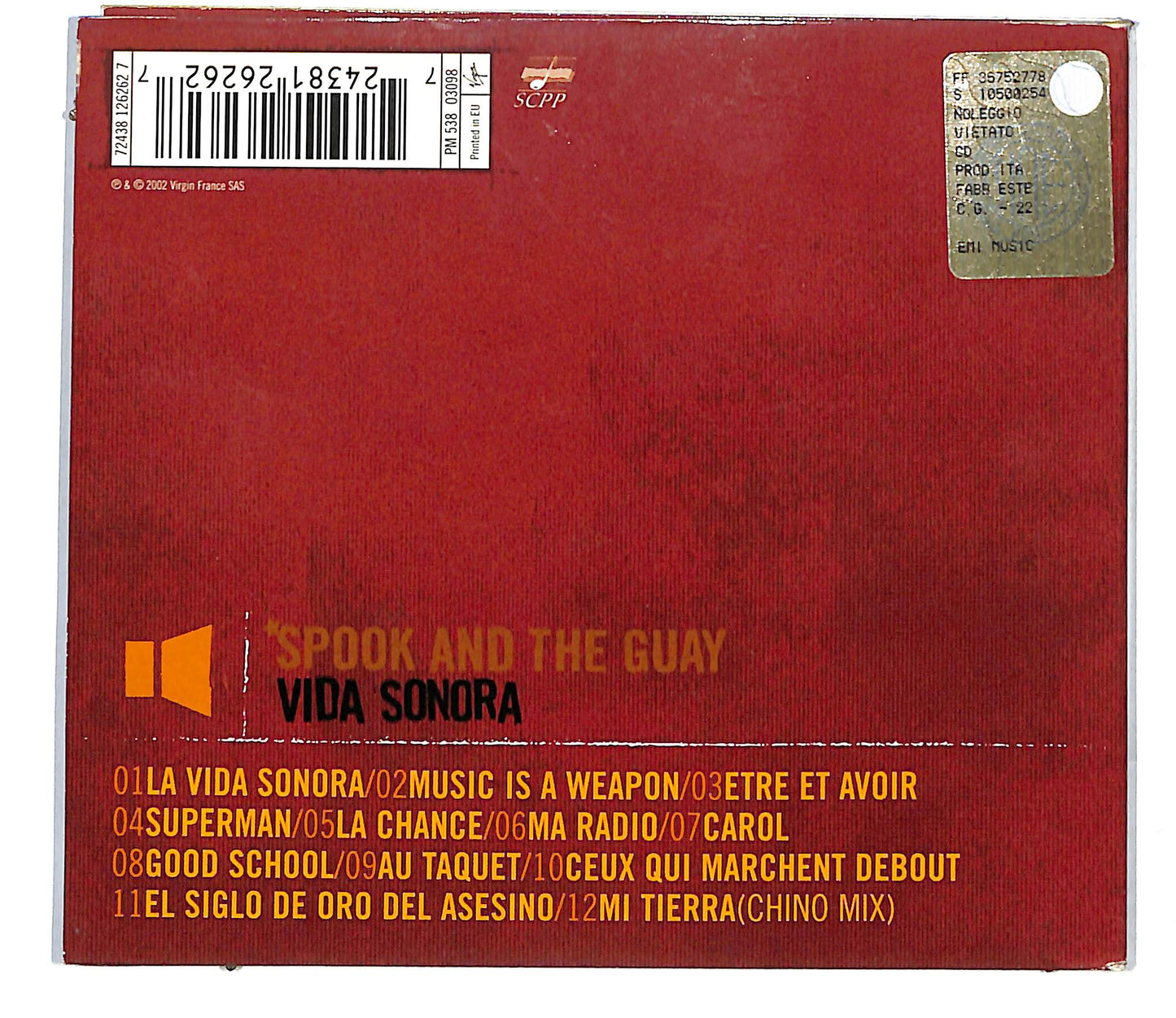 EBOND Spook And The Guay - Vida Sonora DIGIPACK CD CD116839