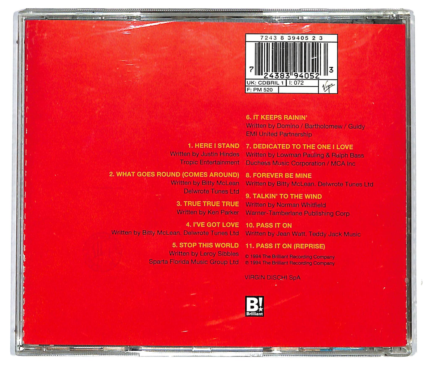 EBOND Bitty McLean - Just To Let You Know... CD CD116840