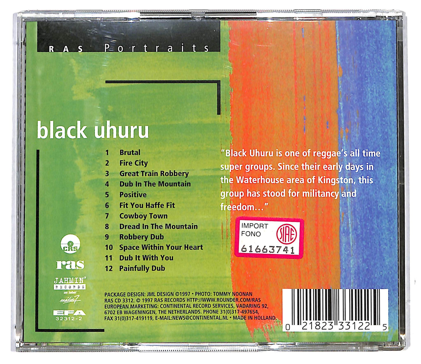 EBOND Black Uhuru - RAS Portraits CD CD116948