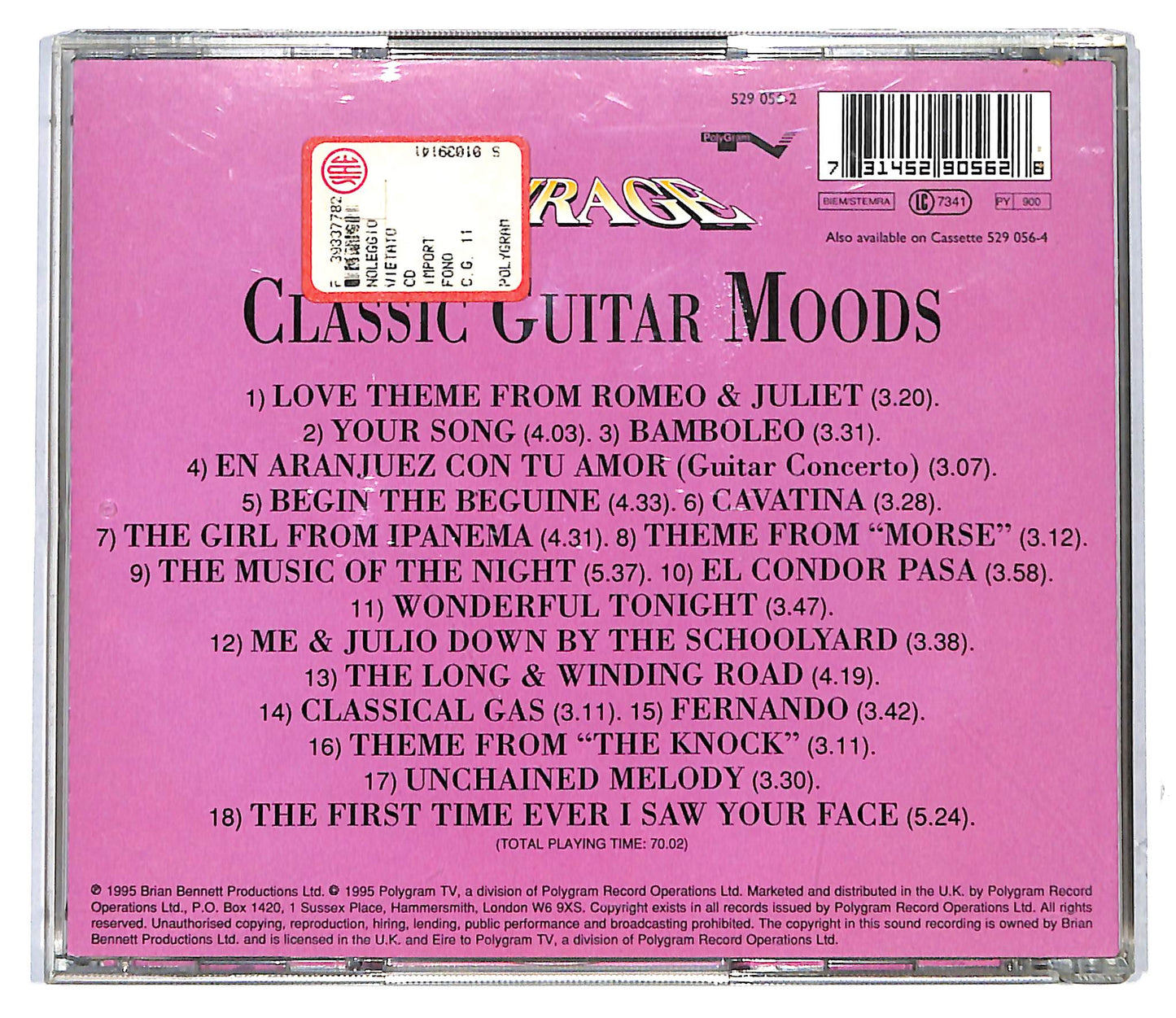 EBOND Mirage - Classic Guitar Moods CD CD117014