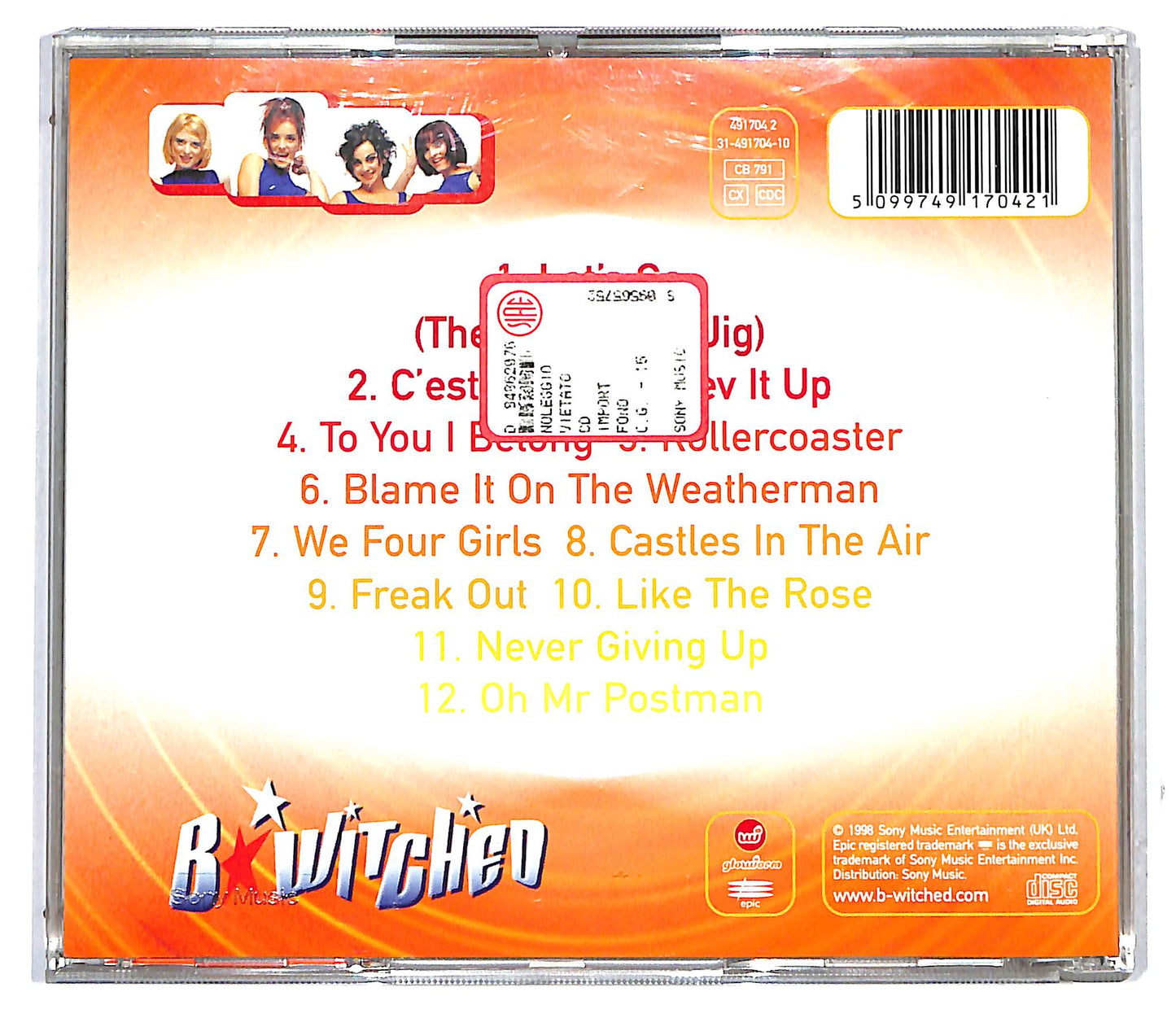 EBOND BWitched - BWitched CD CD117028