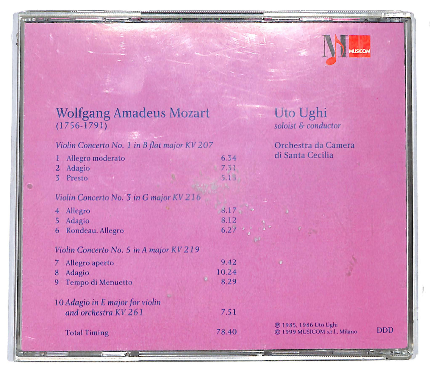 EBOND Concerti Per Violino KV 207, 216 & 219 / Adagio KV 261 CD CD117039