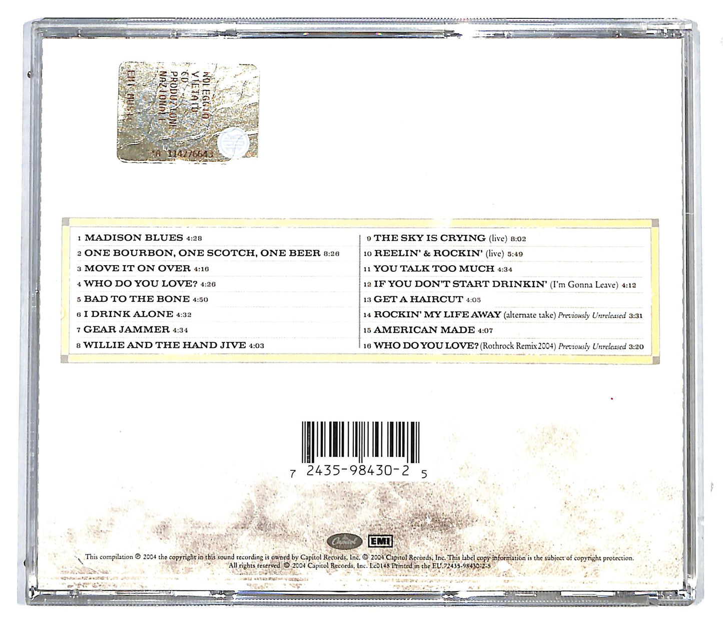 EBOND George Thorogood & The Destroyers - Greatest Hits: 30 Years Of Rock CD CD117041