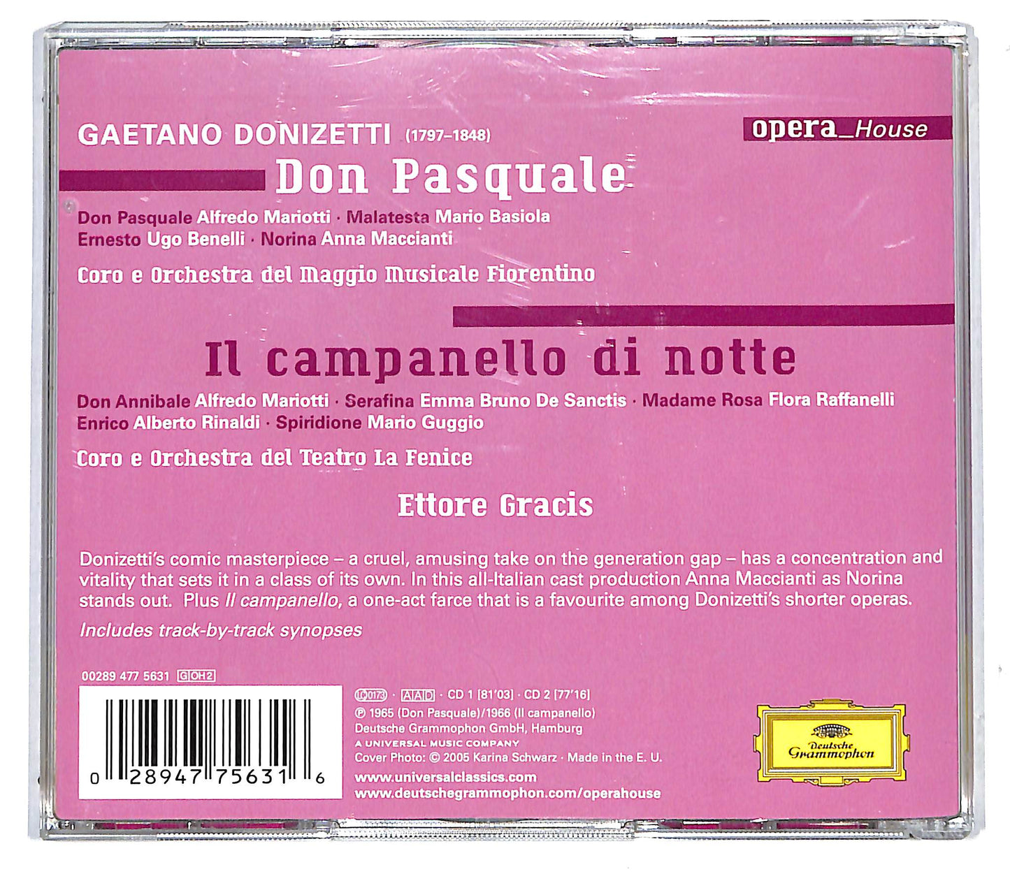 EBOND Gaetano Donizetti - Don Pasquale / Il Campanello di Notte CD CD117060