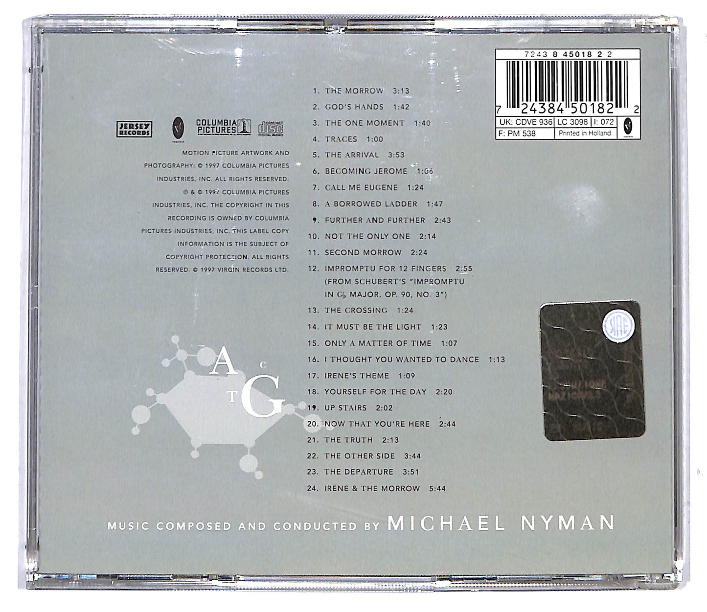 EBOND Michael Nyman - Gattaca (Original Motion Picture Soundtrack) CD CD117138