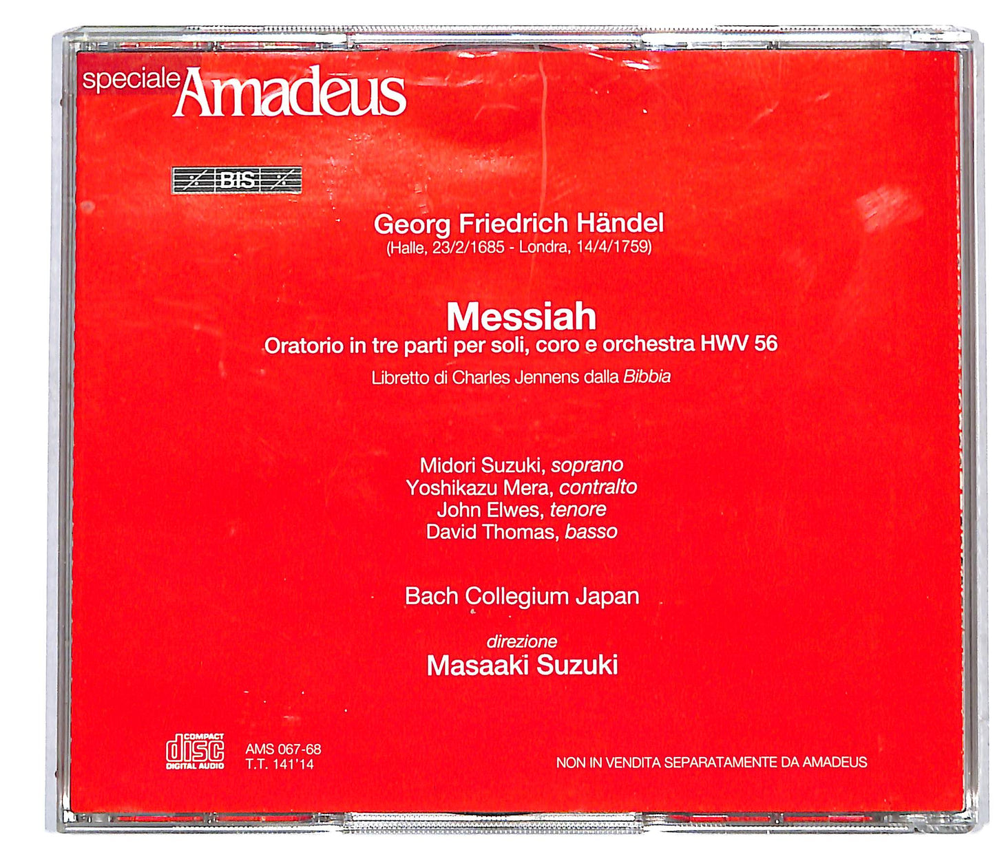 EBOND Georg Friedrich Handel - Messiah CD CD117214