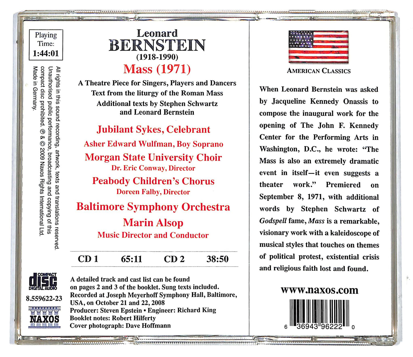EBOND Bernstein - Mass CD CD117218
