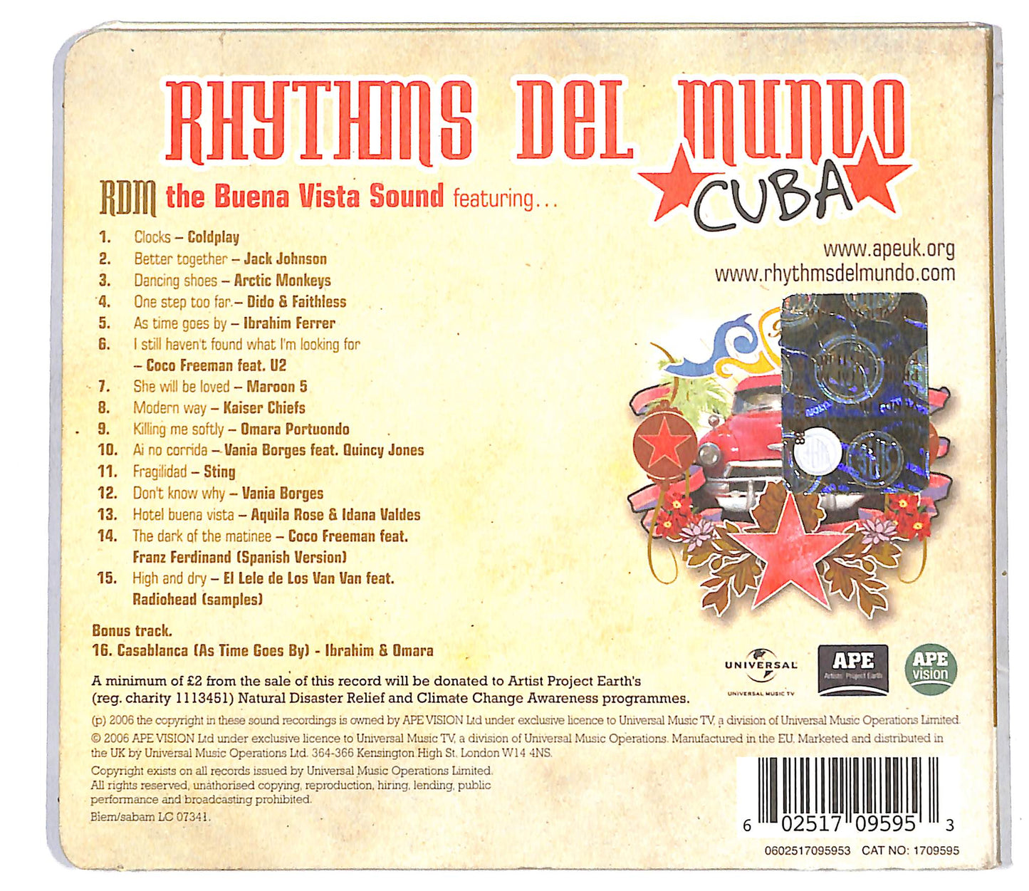 EBOND Rhythms Del Mundo - Cuba CD CD117335