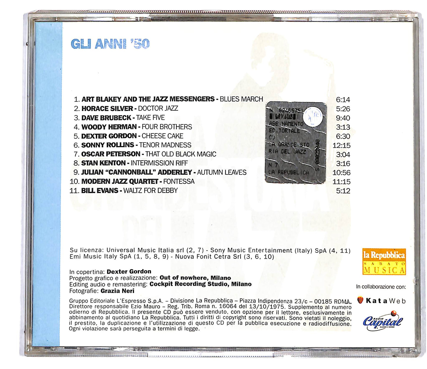 EBOND Various - Gli Anni ‘50 EDITORIALE CD CD117433
