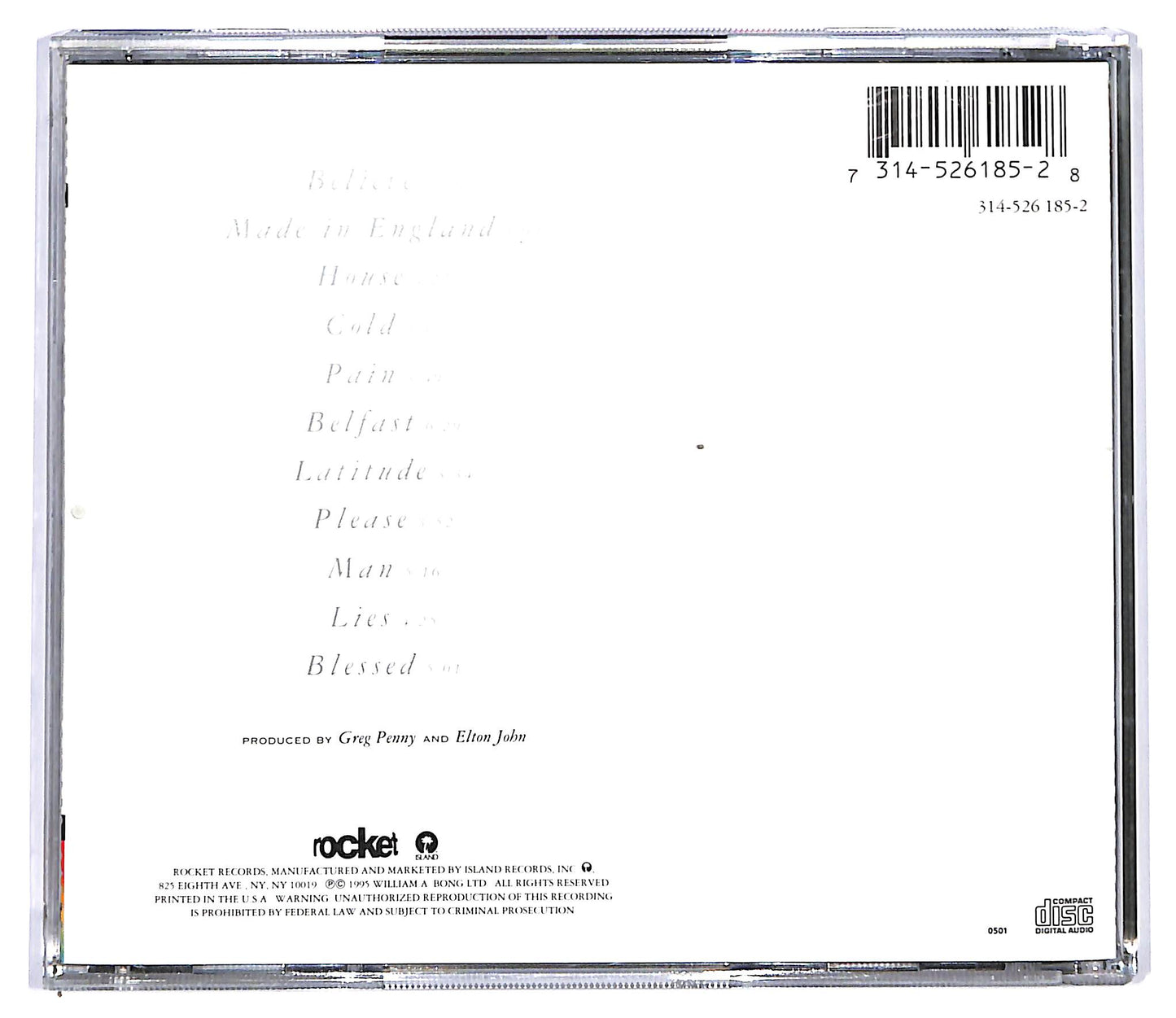 EBOND Elton John - Made In England CD CD117517
