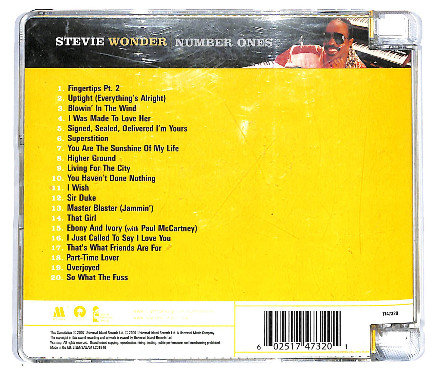 EBOND Stevie Wonder - Number Ones CD CD117528