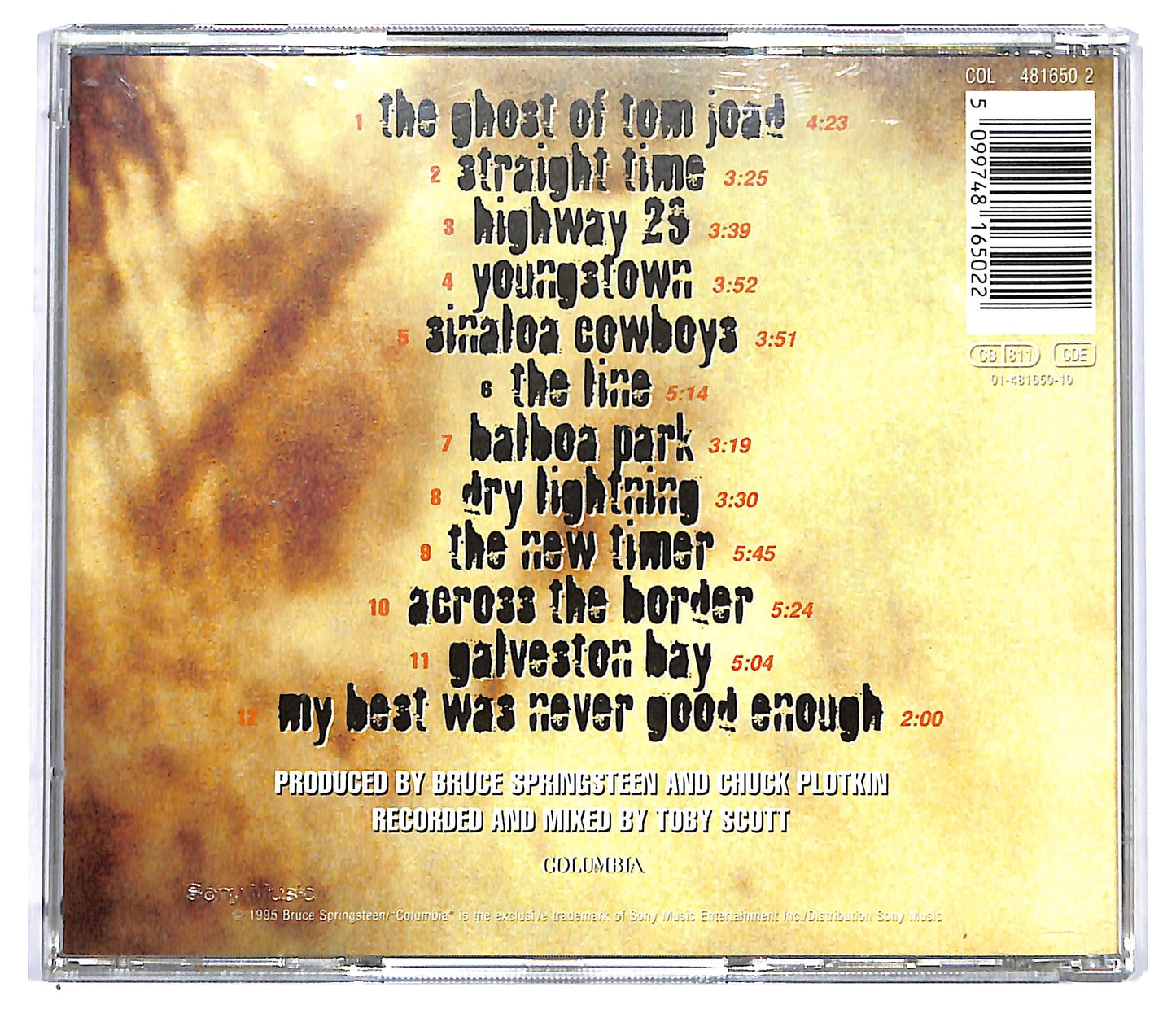 EBOND Bruce Springsteen - The Ghost Of Tom Joad CD CD117531
