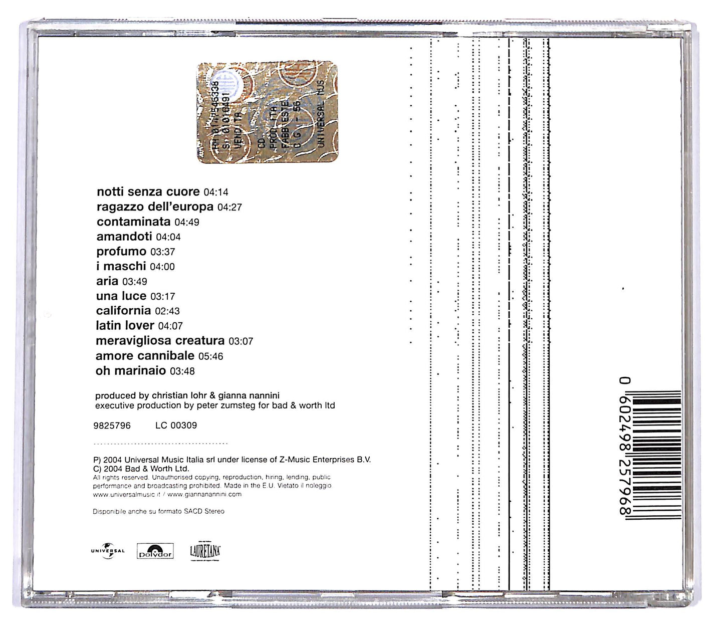 EBOND Gianna Nannini - Perle CD CD117611