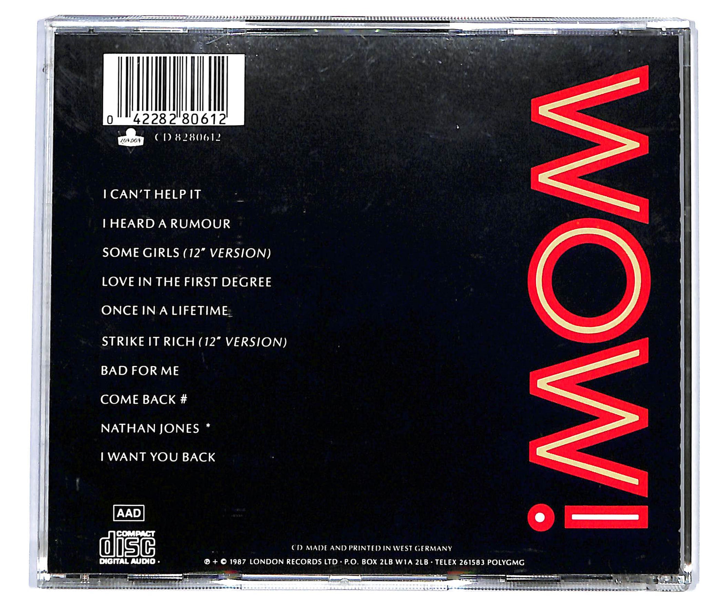 EBOND Bananarama - Wow! CD CD117658