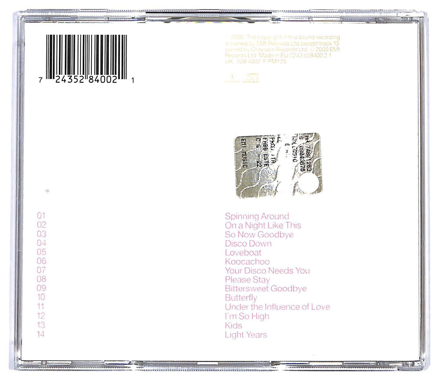 EBOND Kylie - Light Years CD CD117762