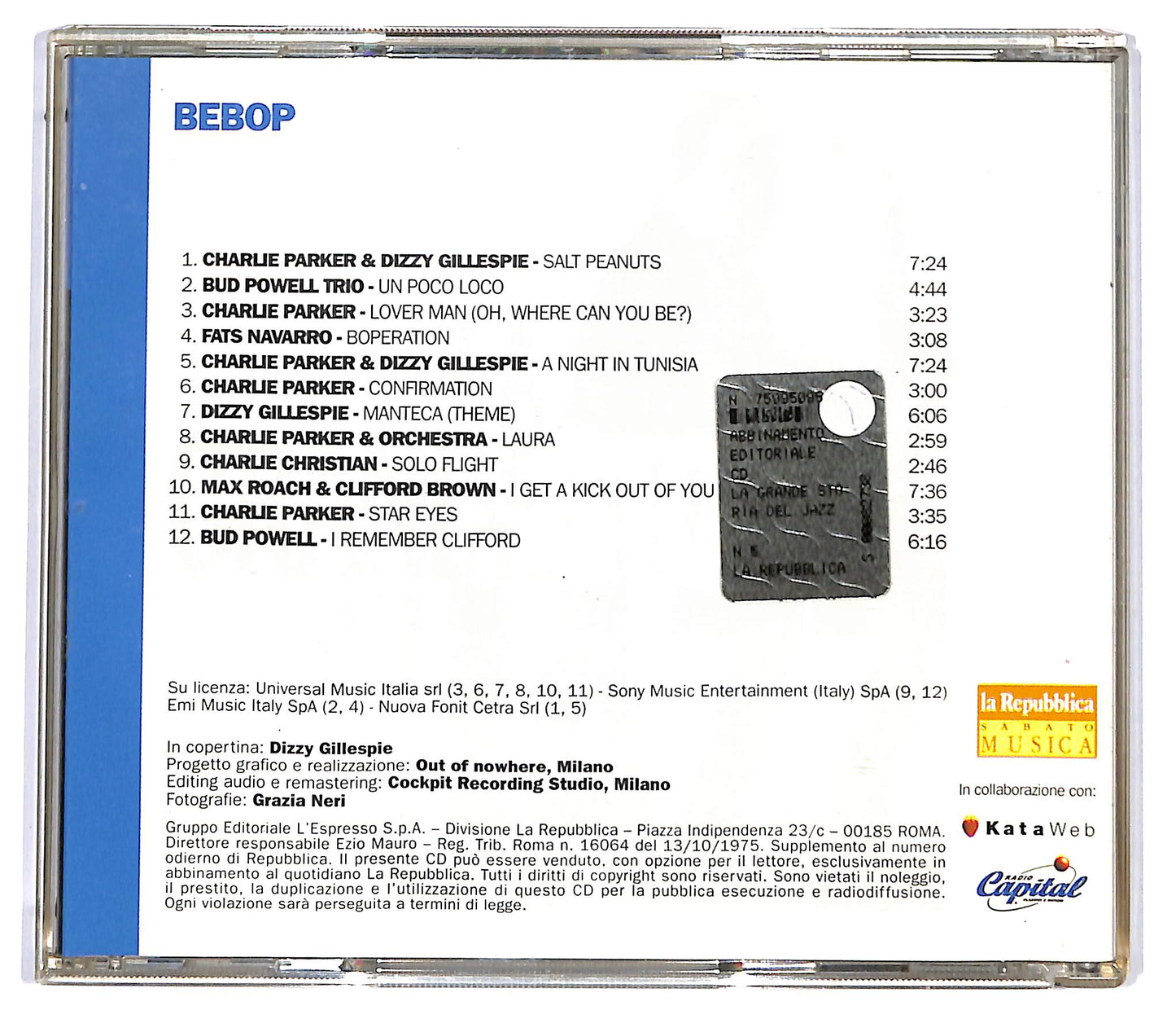 EBOND La Grande Storia del Jazz Vol 5 - Bebop EDITORIALE CD CD117915