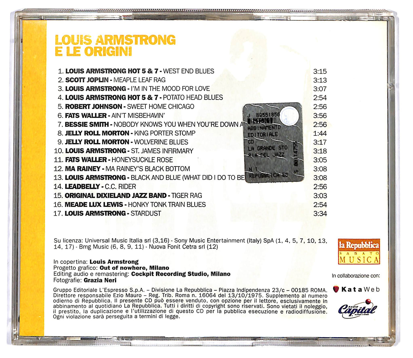 EBOND Various - Louis Armstrong E Le Origini EDITORIALE CD CD117934