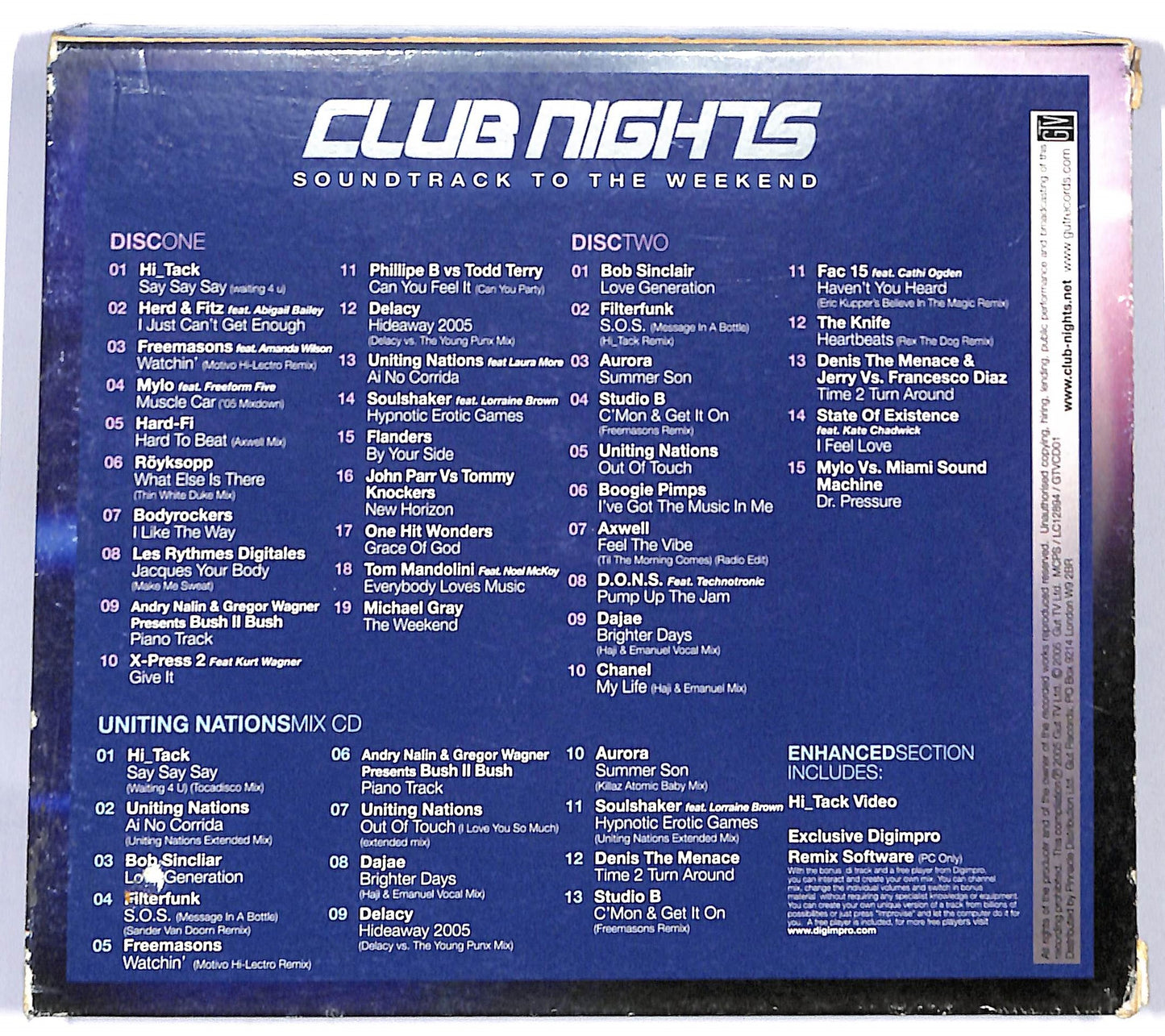 EBOND Various - Club Nights (Soundtrack To The Weekend) CD CD117955