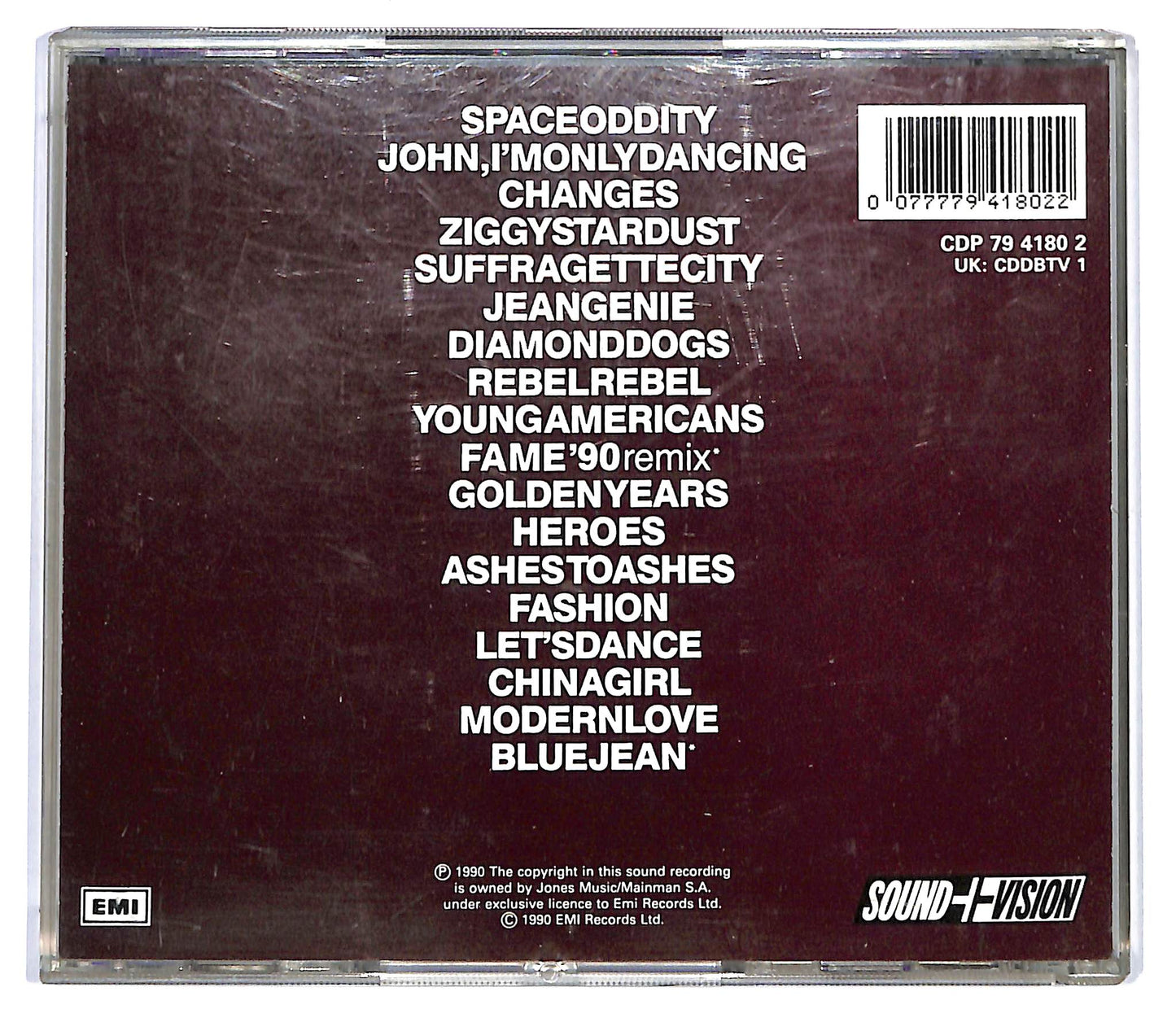 EBOND David Bowie - ChangesBowie CD CD118006