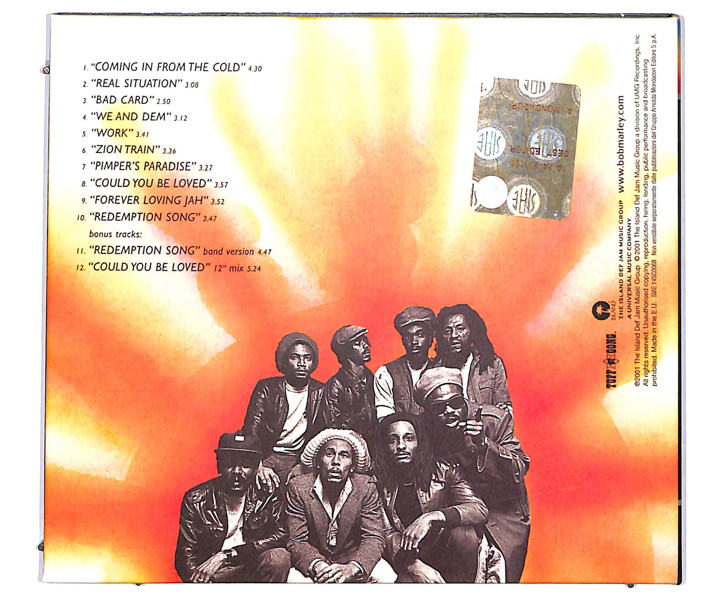 EBOND Bob Marley & The Wailers - Uprising DIGIPACK EDITORIALE CD CD118058