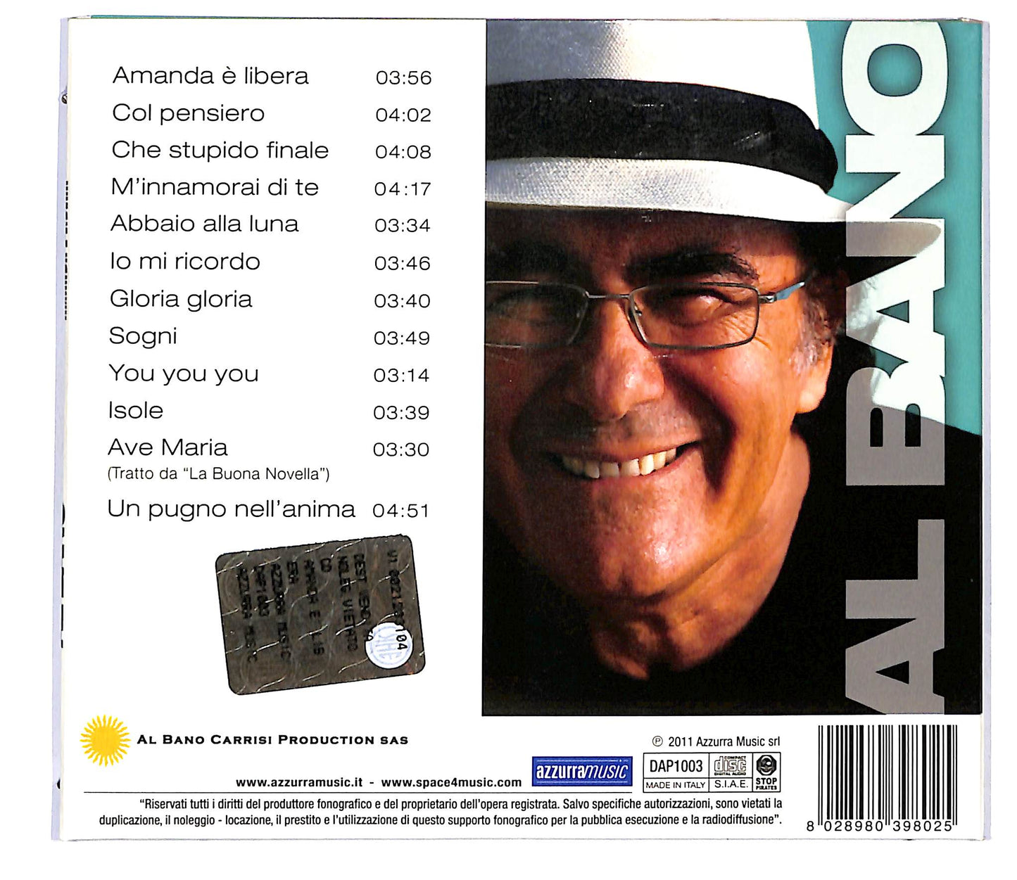 EBOND Al Bano - Amanda E Libera DIGIPACK CD CD118110
