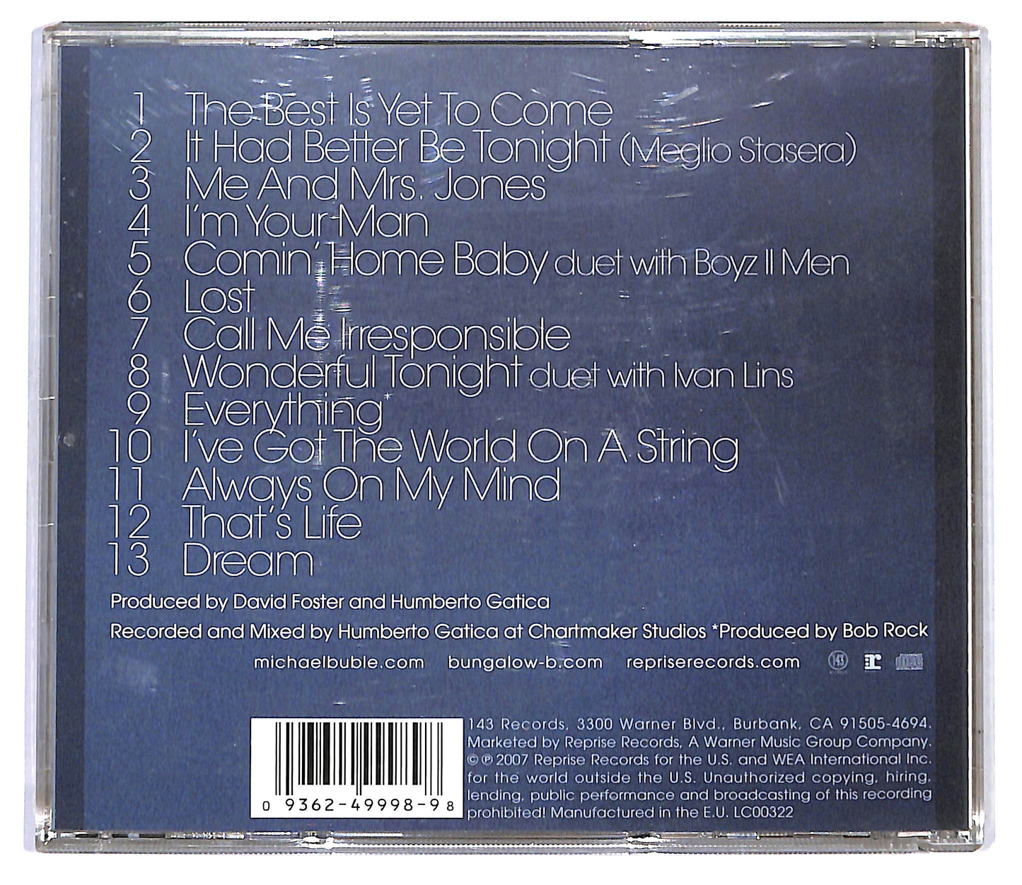 EBOND Michael Buble - Call Me Irresponsible CD CD118114